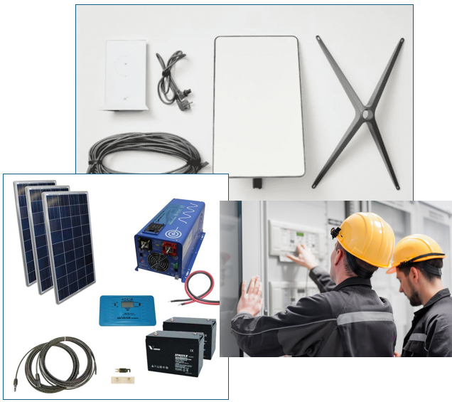 Starlink (Std) + 3KW Hybrid Solar Battery + Professional Installation